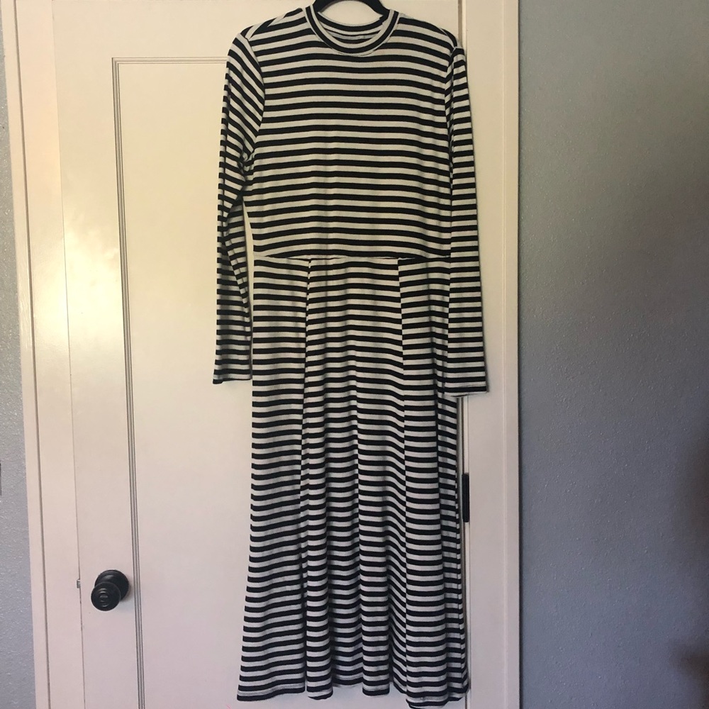 Striped Midi Dress